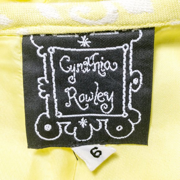 VTG 6 90s Jacquard Damask Print Mini Skirt Neon - Picture 8 of 14